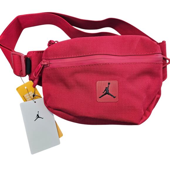 Jordan Handbags - Nike Jordan Cordura Franchise Crossbody Bag Gym Red MA0901-R78 Purse Red Y2K